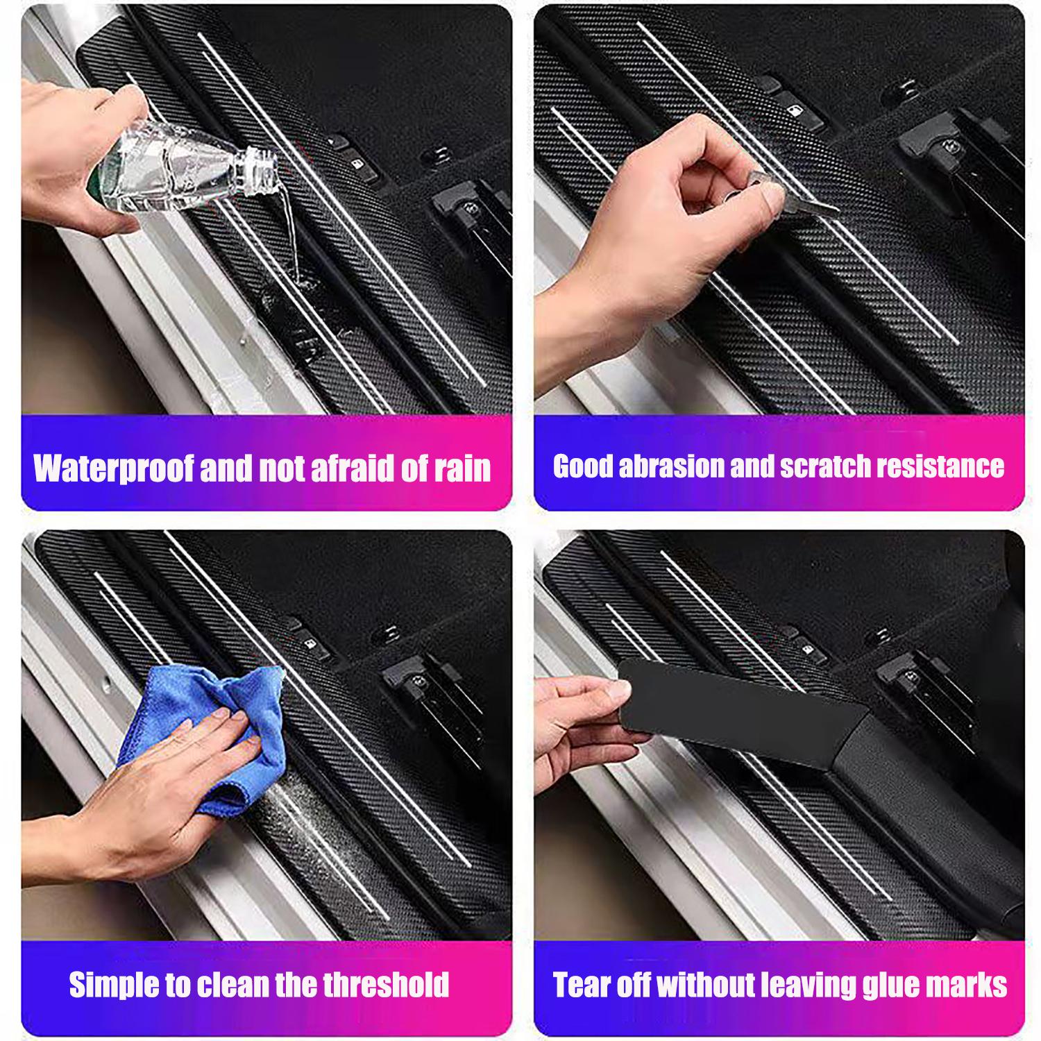 Door sill Protector, Door sill Scratch Protection (Suitable for Most car Models) (9PC)